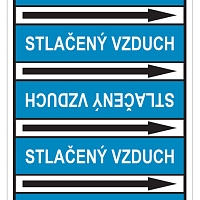 Značení potrubí, stlačený vzduch